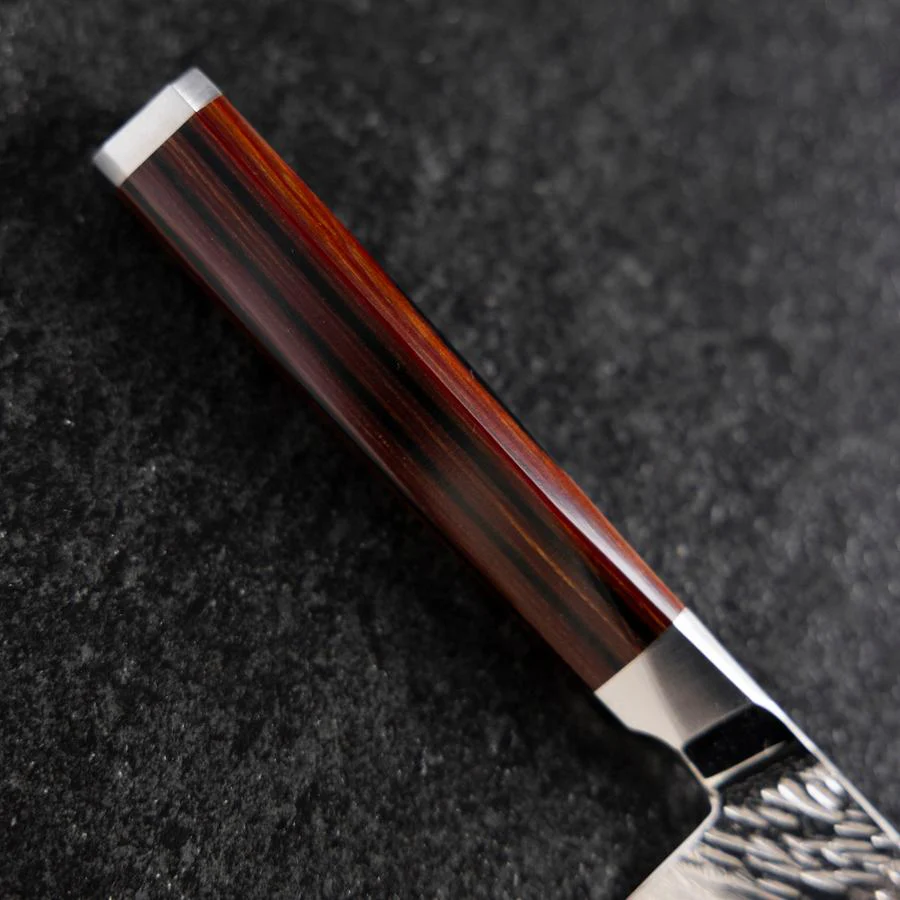 Petty SG-2 Kagami Tsuchime Damast Oktagonaler Mahagoni Griff 150mm - Image 6
