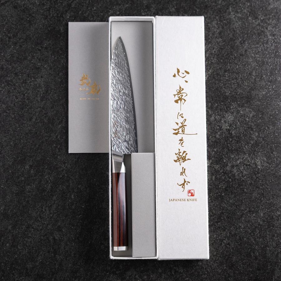 Petty SG-2 Kagami Tsuchime Damast Oktagonaler Mahagoni Griff 150mm - Image 8