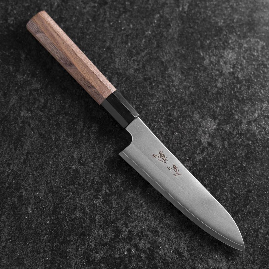 Petty Silver Steel #3 Kasumi Büffelhorn und Walnussholz Griff 135mm