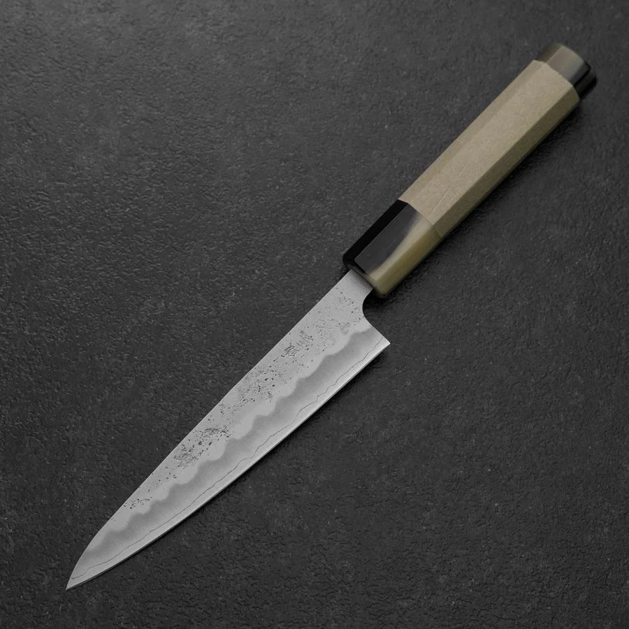 Petty Silver Steel #3 Nashiji Magnolienholz Griff mit Doppelter Büffelhorn Kappe 135mm - Image 2