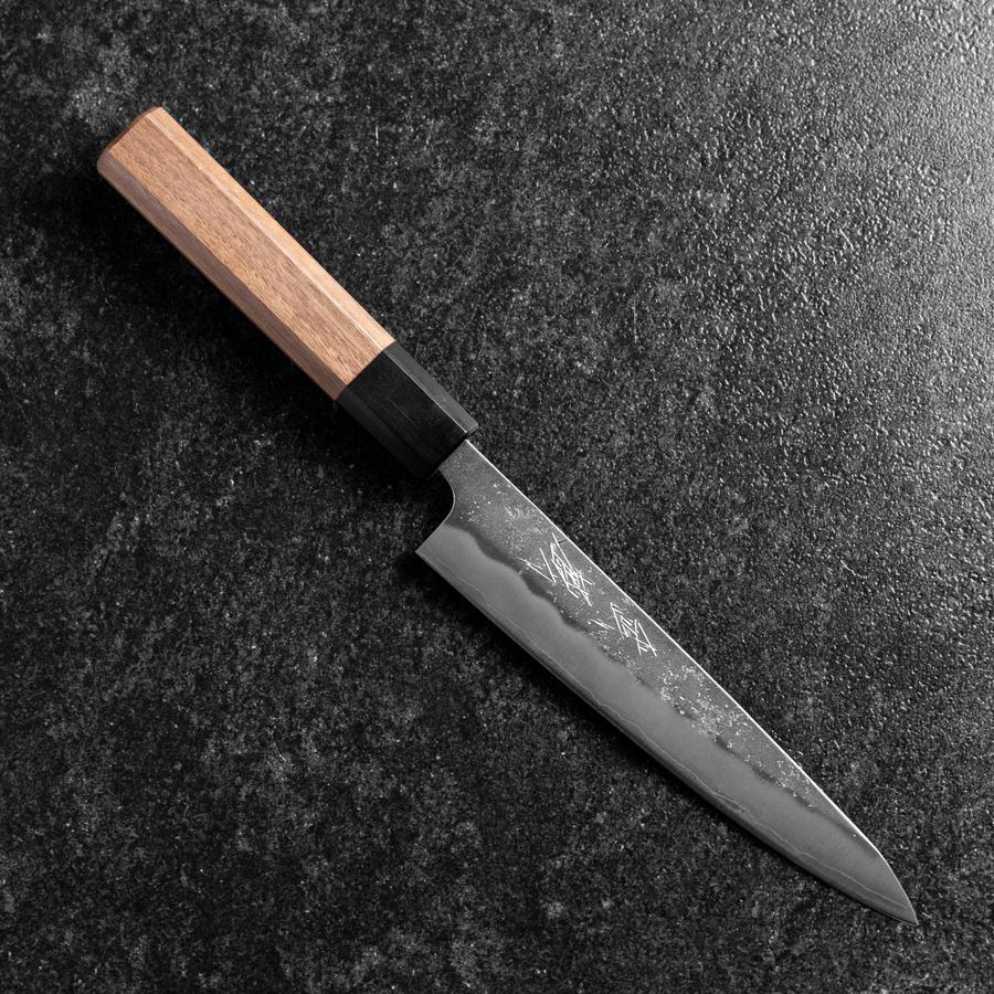 Petty Silver Steel #3 Nashiji Büffelhorn und Walnussholz Griff 150mm