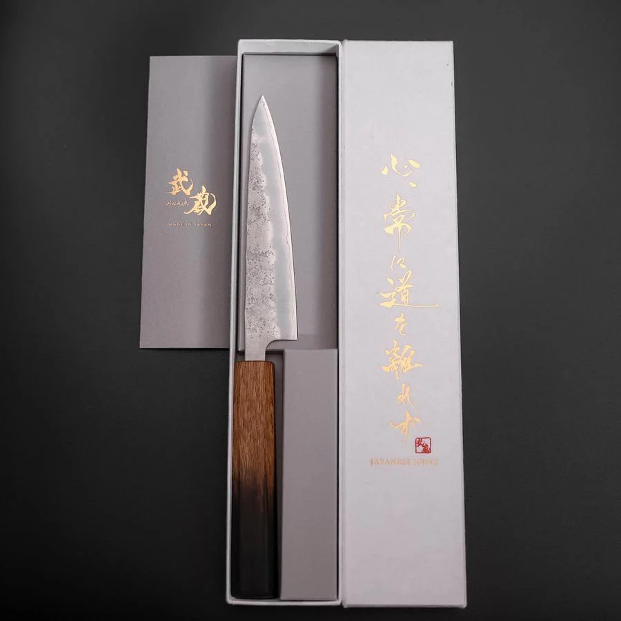 Petty Silver Steel #3 Nashiji Yaki Urushi Griff 135mm - Image 8