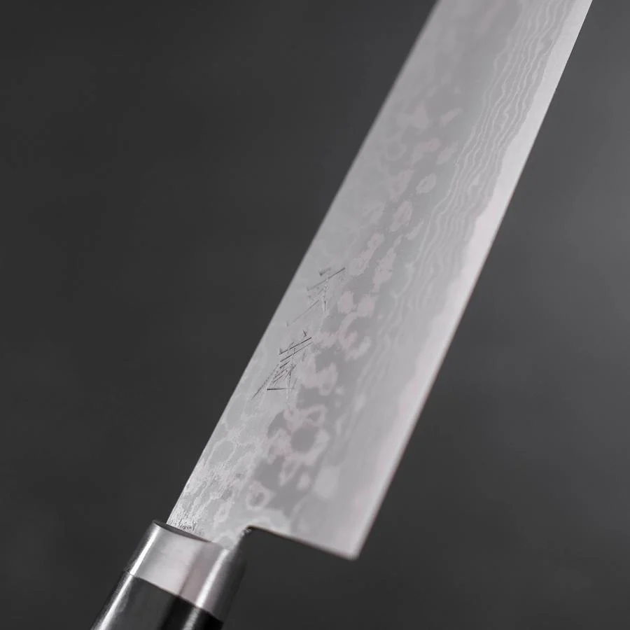 Santoku VG-10 Damast Westlicher Schwarzer Griff 170mm - Image 3