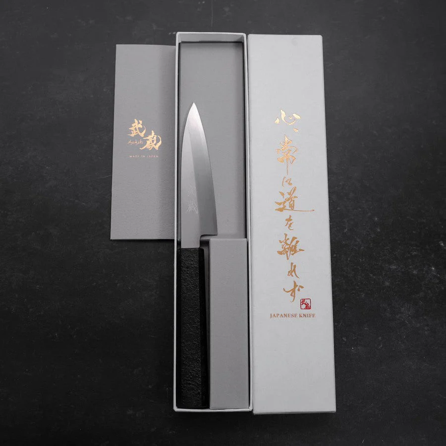 Petty Silver Steel #3 Poliert Schwarzer Ishime Urushi Griff 110mm - Image 8