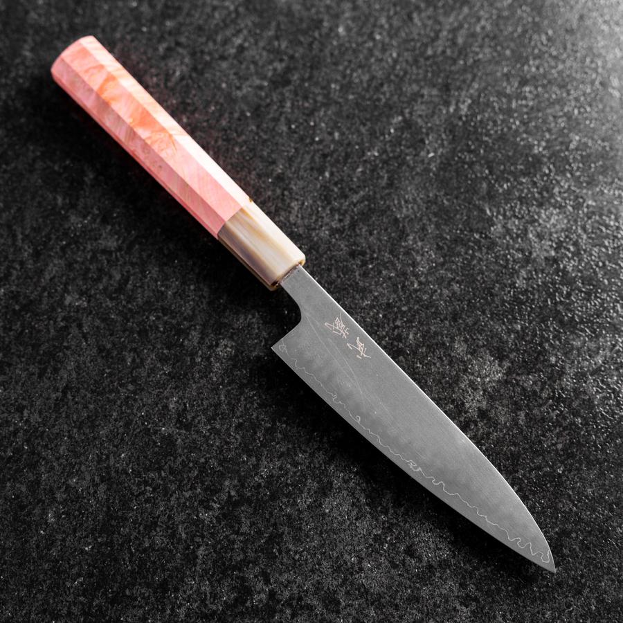 Petty SLD Kagami Büffelhorn und Dunkel-Rosa Ahornholz Griff 130mm