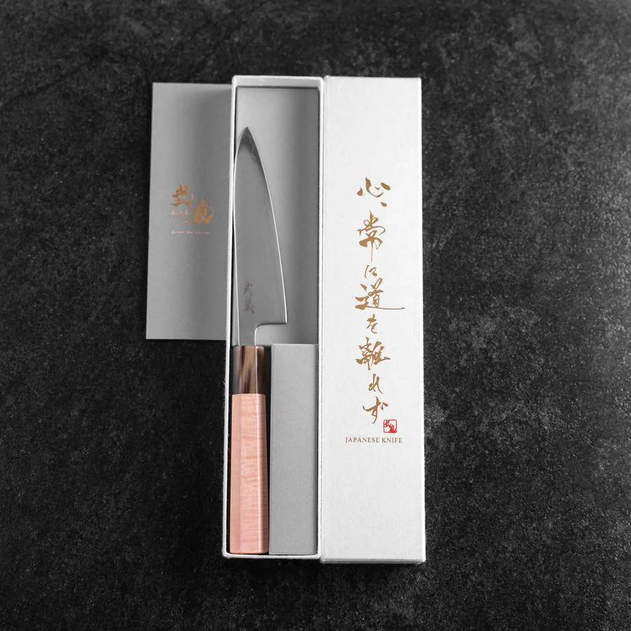 Petty SLD Kagami Hell-Rosa Büffelhorn und Ahornholz Griff 130mm - Image 8