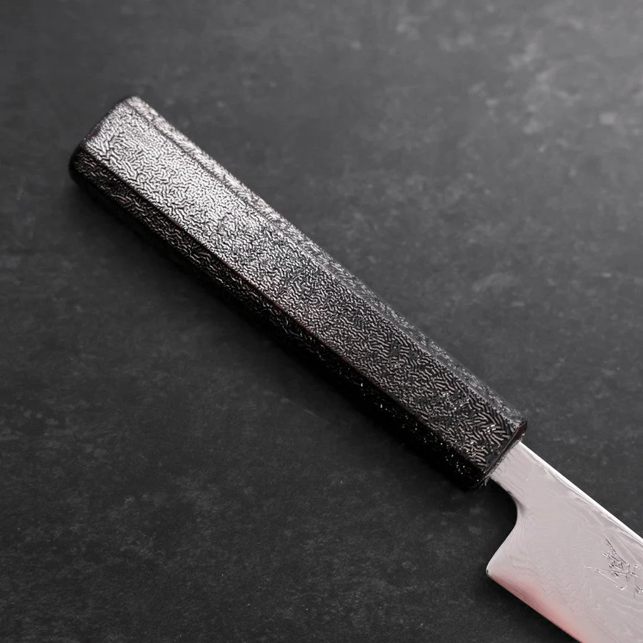 Petty SLD Wellen Nickel Damast Silber-Muster Urushi Griff 135mm - Image 6