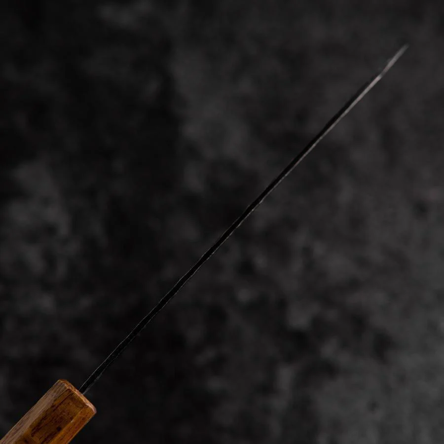 Petty Edelstahlummantelung AUS-8 Kurouchi Tsuchime Yaki Urushi Griff 155mm - Image 5