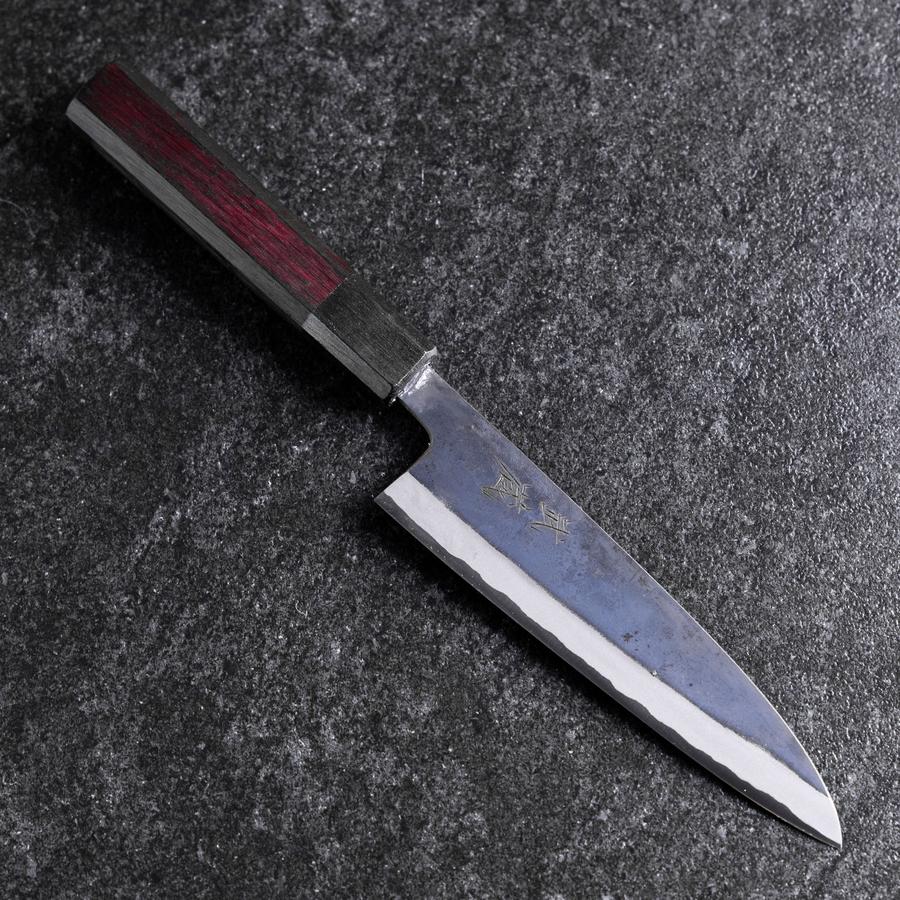 Petty Edelstahlummantelung Blue Steel #2 Kurouchi Lila Urushi Griff 150mm