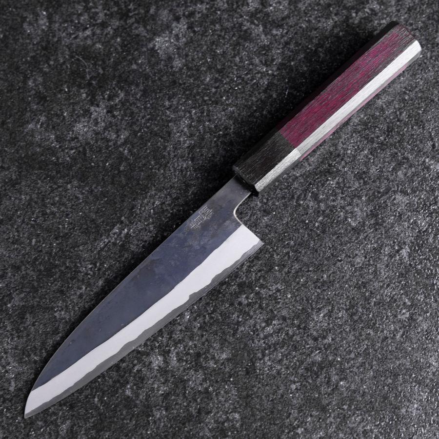 Petty Edelstahlummantelung Blue Steel #2 Kurouchi Lila Urushi Griff 150mm - Image 2