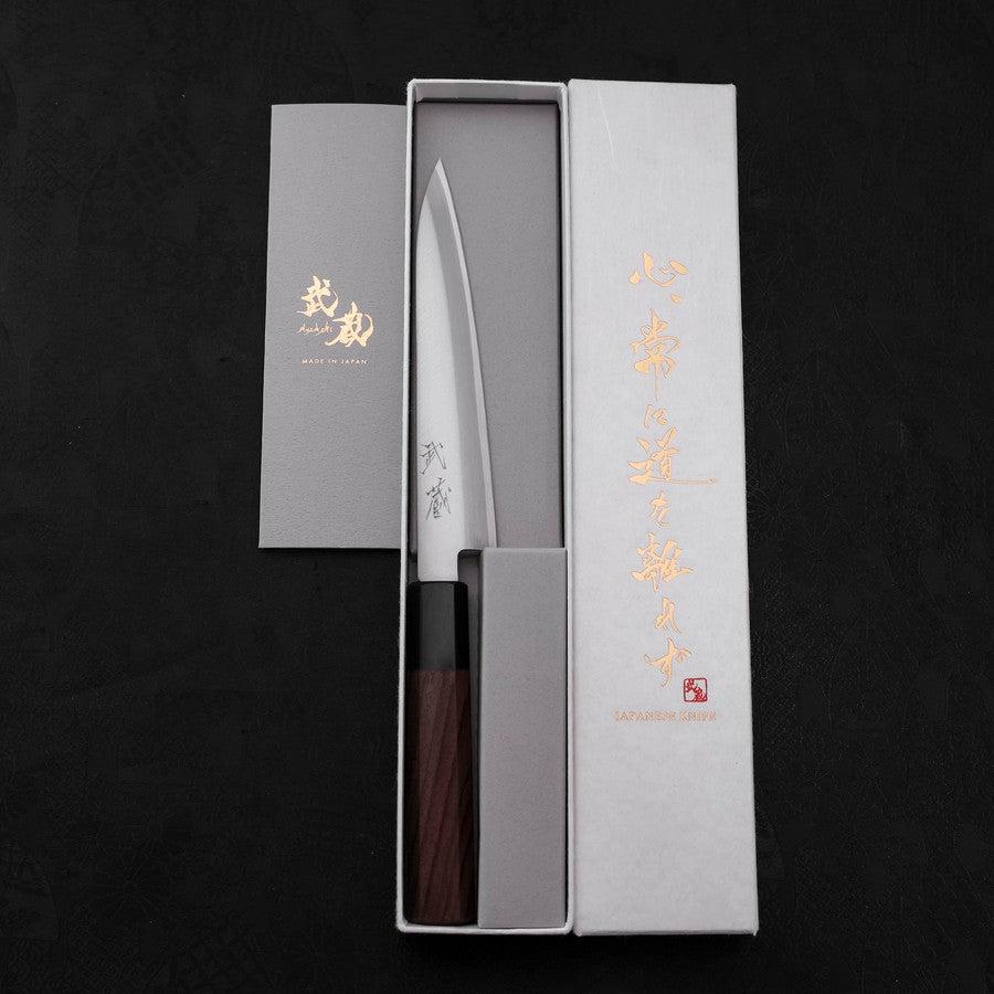 Petty Aogami Super Edelstahlummantelung Poliert Rosenholz Griff 150mm - Image 8