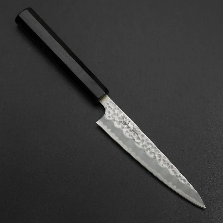 Petty Edelstahlummantelung Blue Super Tsuchime Büffelhorn und Ebenholz Griff 135mm