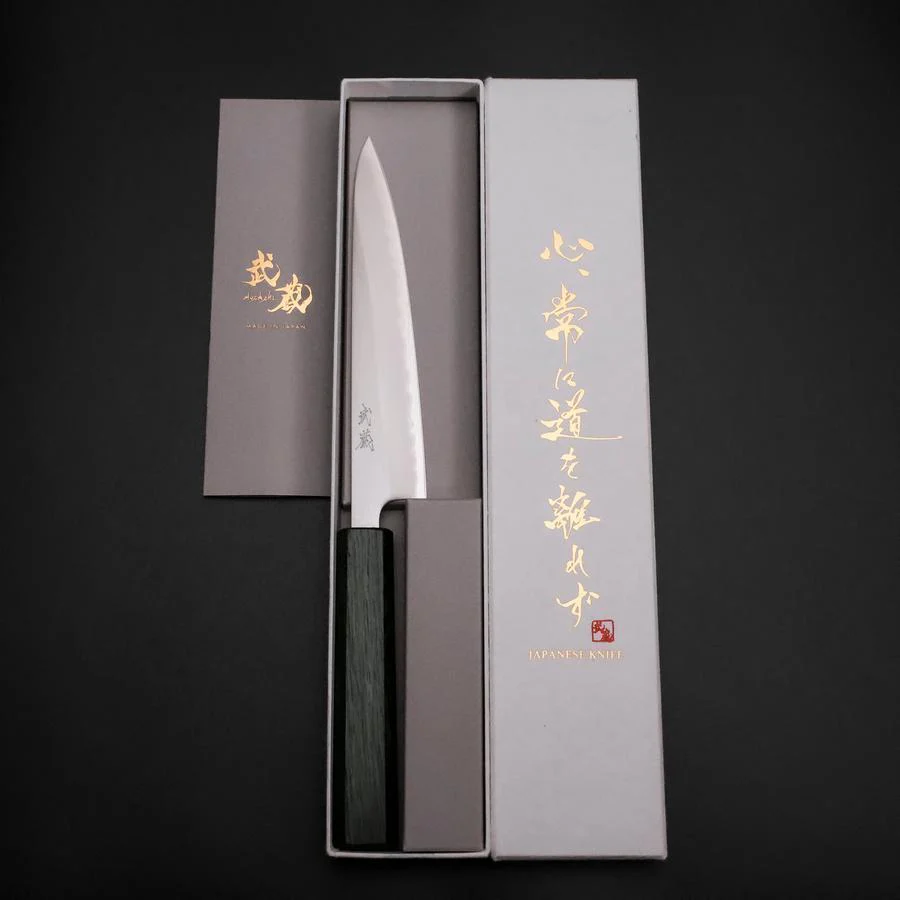 Petty Edelstahlummantelung White Steel #1 Poliert Grüner Urushi Griff 150mm - Image 8