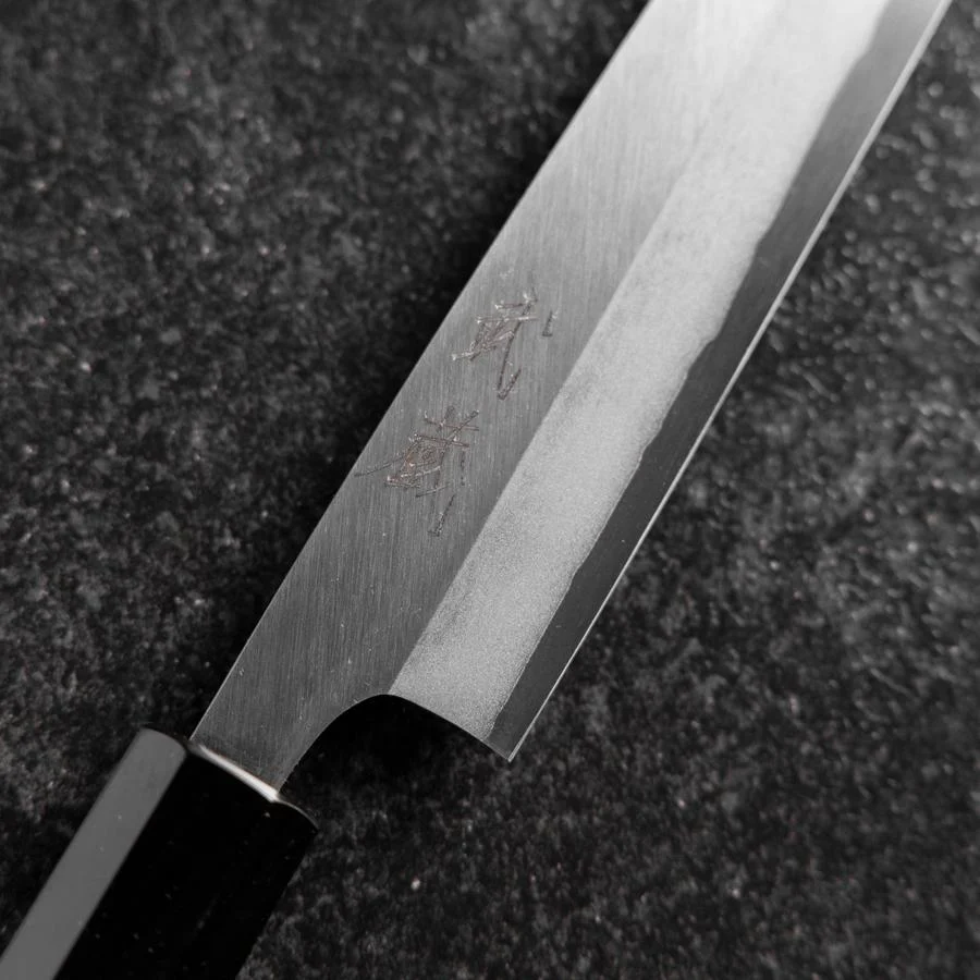 Petty Edelstahlummantelung White Steel #2 Poliert Büffelhorn und Ebenholz Griff 170mm - Image 3