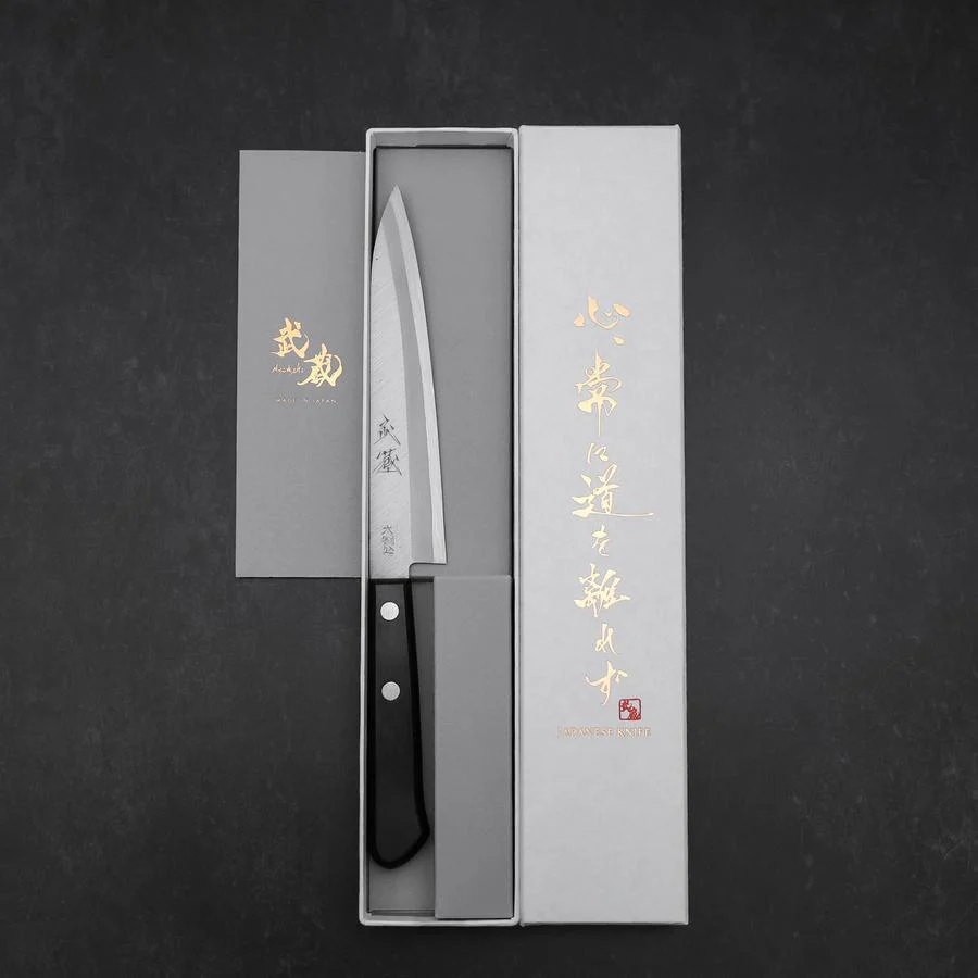 Petty VG-1 Poliert Schwarzer Westlicher Griff 145mm (Tsuba-nashi) - Image 8