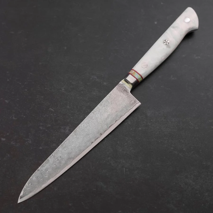 Petty VG-10 Damast Kunst-Stein mit Regenbogen Inlay 150mm - Image 2