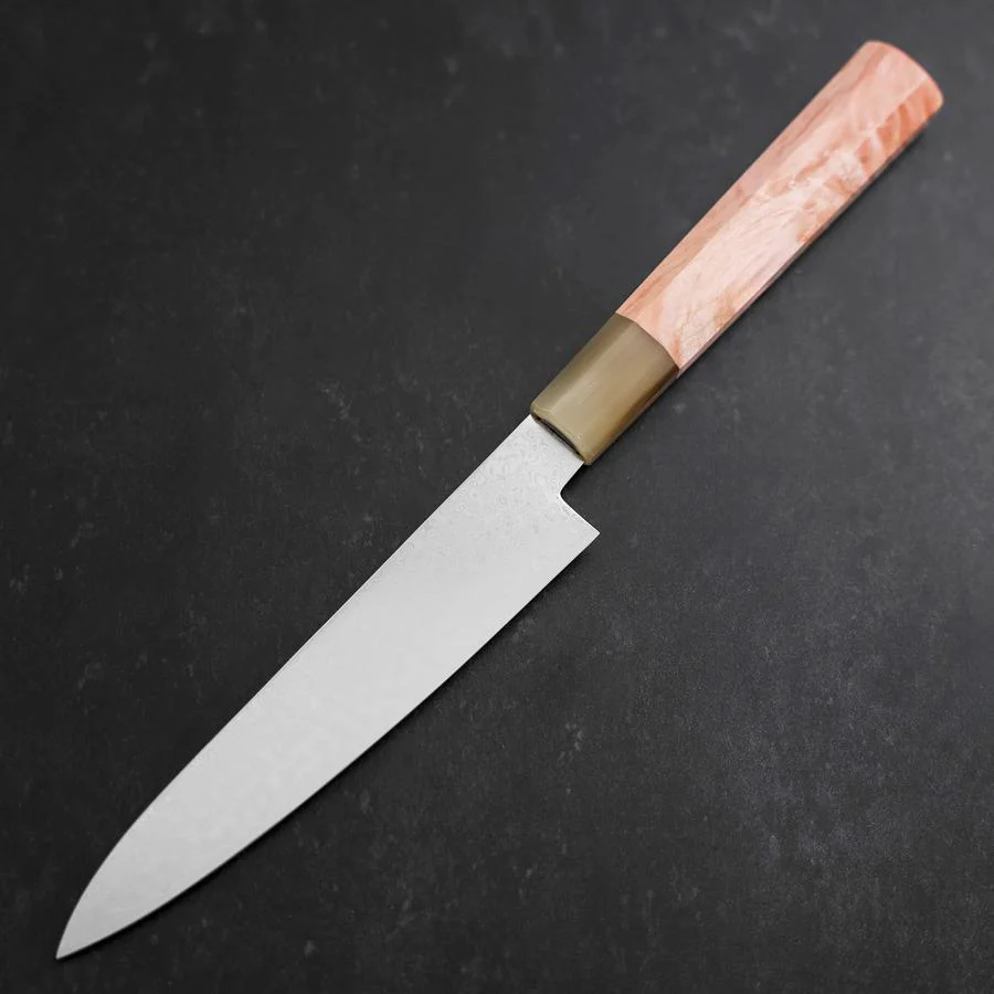 Petty VG-10 Damast Heller Rosa Büffelhorn und Ahornholz Griff 150mm - Image 2
