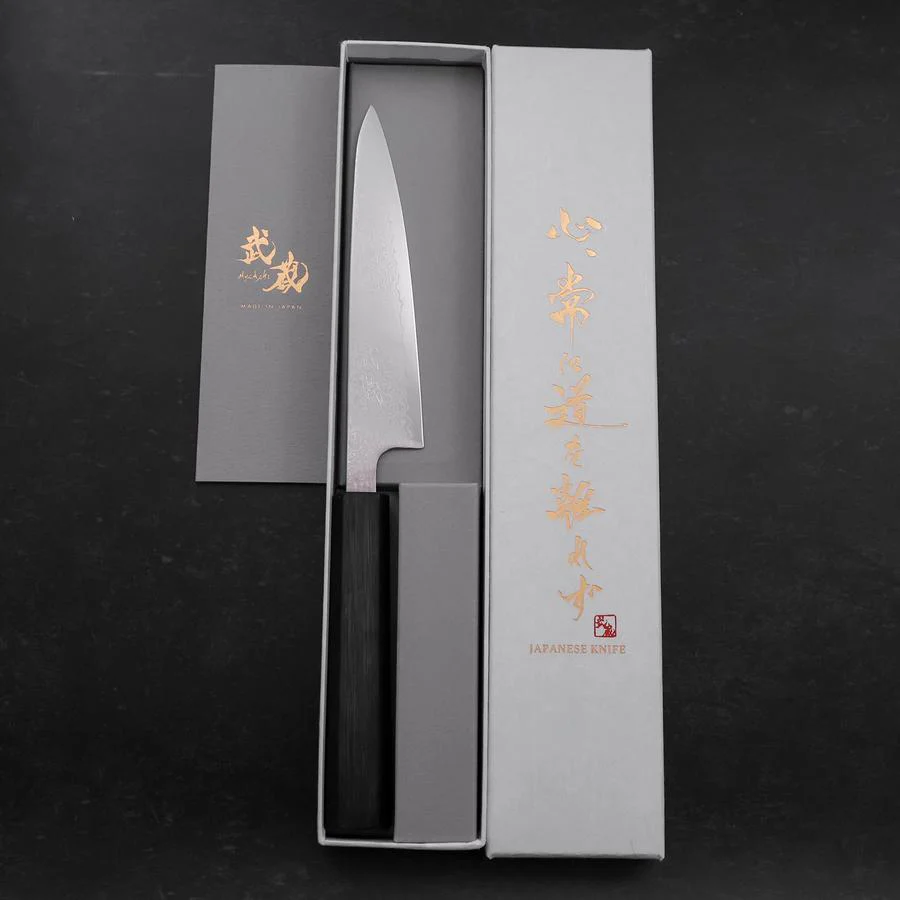 Petty VG-10 Damast Dunkelblauer Urushi Griff 140mm - Image 8