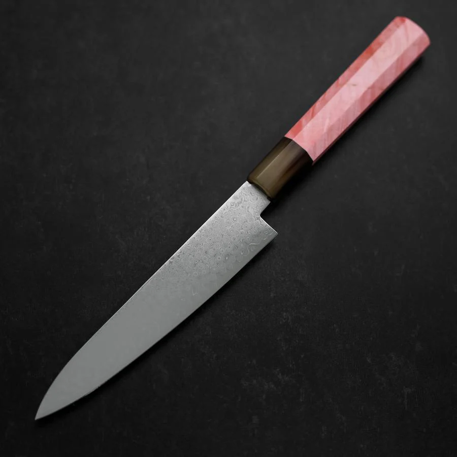 Petty VG-10 Damast Dunkler Rosa Büffelhorn und Ahornholz Griff 150mm - Image 2