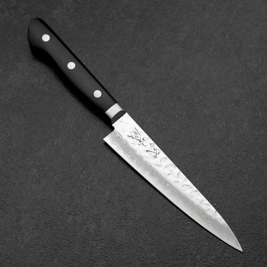 Petty VG-10 Kagami Tsuchime Damast Westlicher Schwarzer Griff 135mm