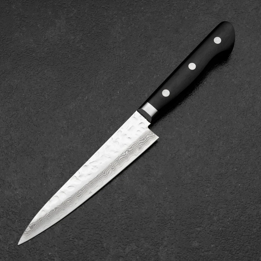 Petty VG-10 Kagami Tsuchime Damast Westlicher Schwarzer Griff 135mm - Image 2