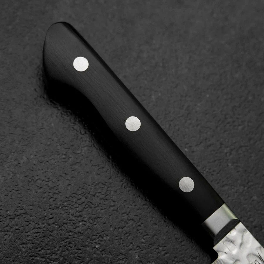 Petty VG-10 Kagami Tsuchime Damast Westlicher Schwarzer Griff 135mm - Image 6