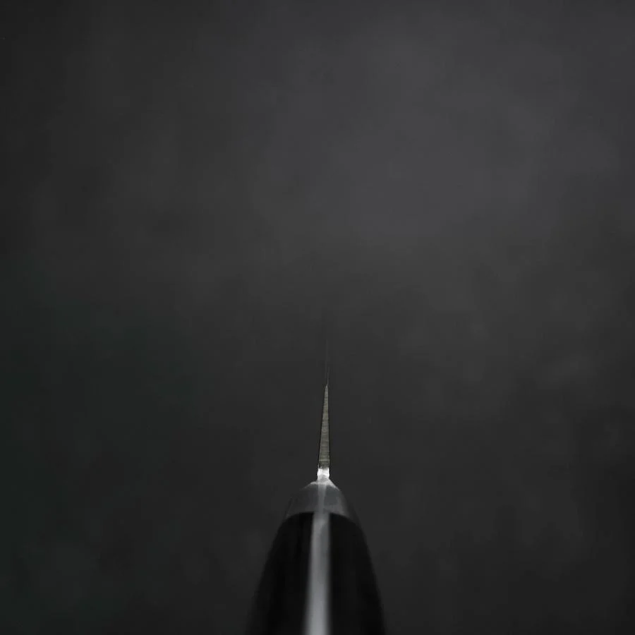 Petty VG-10 Tsuchime Damast Blauer Westlicher Griff 135mm - Image 4