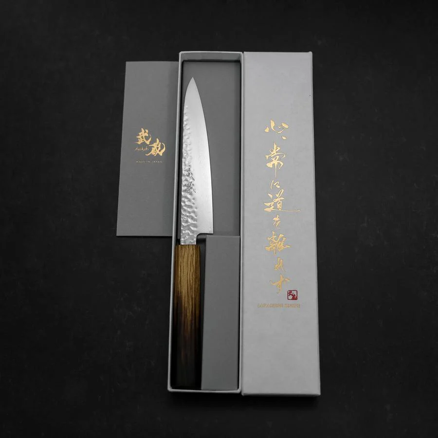 Petty VG-10 Tsuchime Damast Yaki Urushi Griff 150mm - Image 8