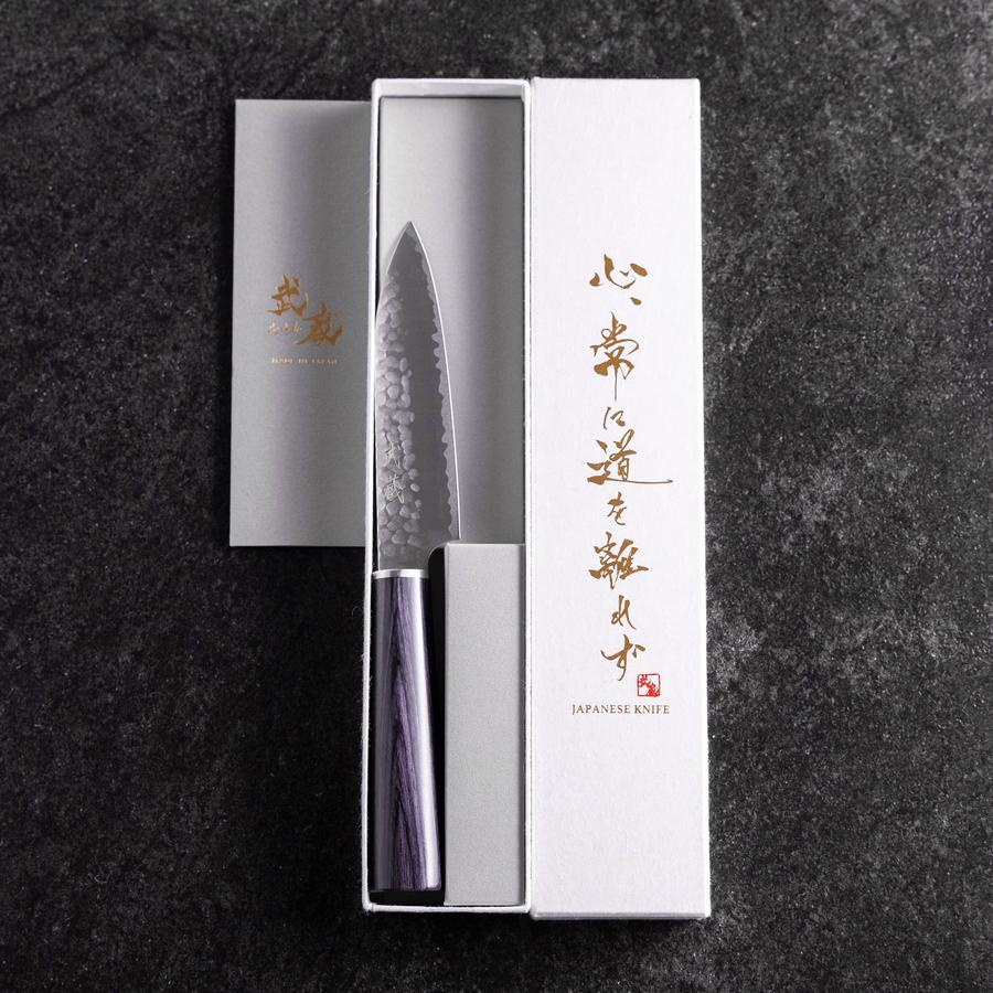 Petty VG-10 Tsuchime Runder Lila Griff 120mm - Image 7