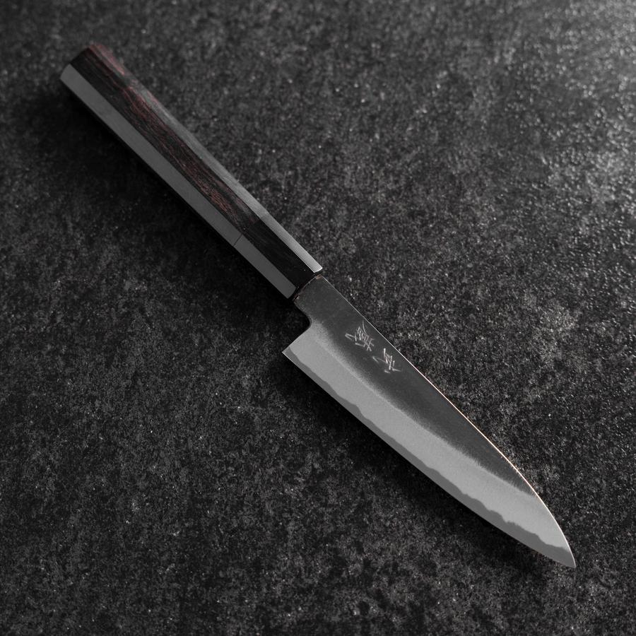 Petty White Steel #2 Kurouchi Büffelhorn und Ebenholz Griff 130mm