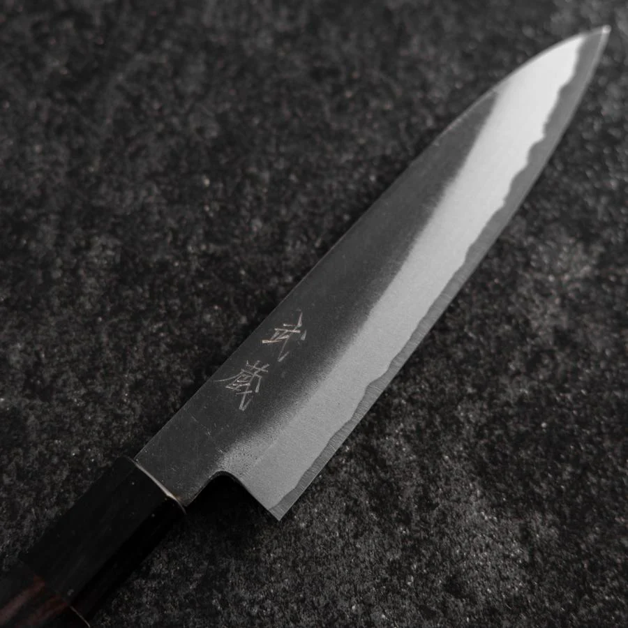 Petty White Steel #2 Kurouchi Büffelhorn und Ebenholz Griff 130mm - Image 3