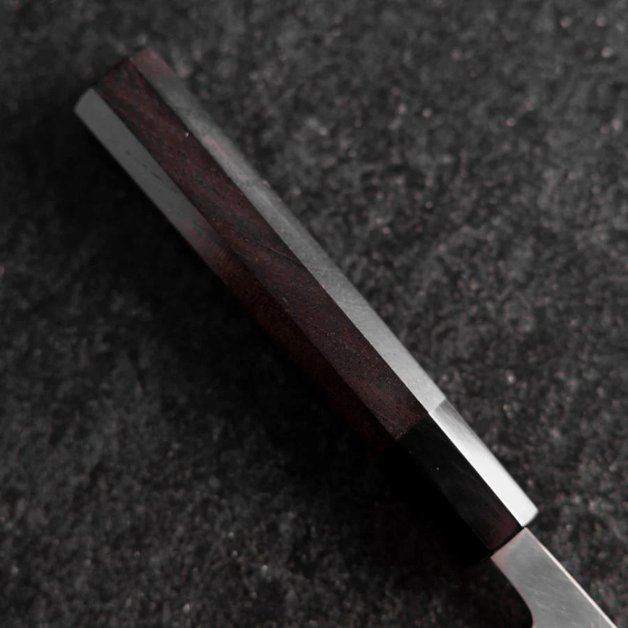 Petty White Steel #2 Edelstahlummantelung Kasumi Büffelhorn und Ebenholz Griff 110mm - Image 6