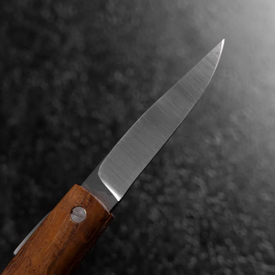 Taschenmesser AUS-8 Hawaiian Koa Outdoor-Messer 55mm mit Lederscheide - Image 3