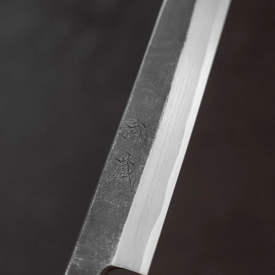 Sakimaru Takohiki Blue Steel #2 Kurouchi Büffelhorn und Wenge Griff 270mm - Image 3