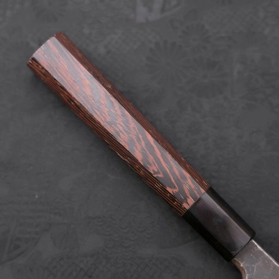 Sakimaru Takohiki Blue Steel #2 Kurouchi Büffelhorn und Wenge Griff 300mm - Image 6