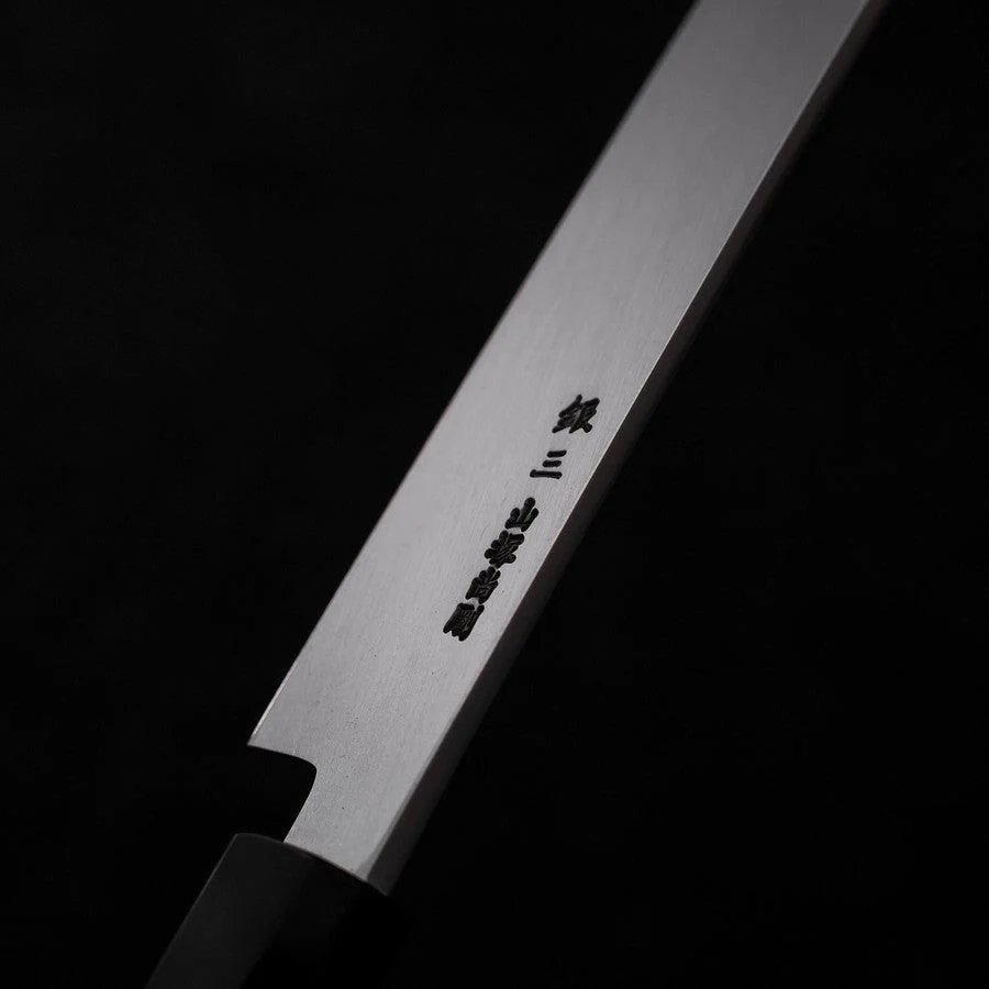 Sakimaru Takohiki Silver Steel #3 Damast Büffelhorn und Wenge Griff 270mm - Image 3