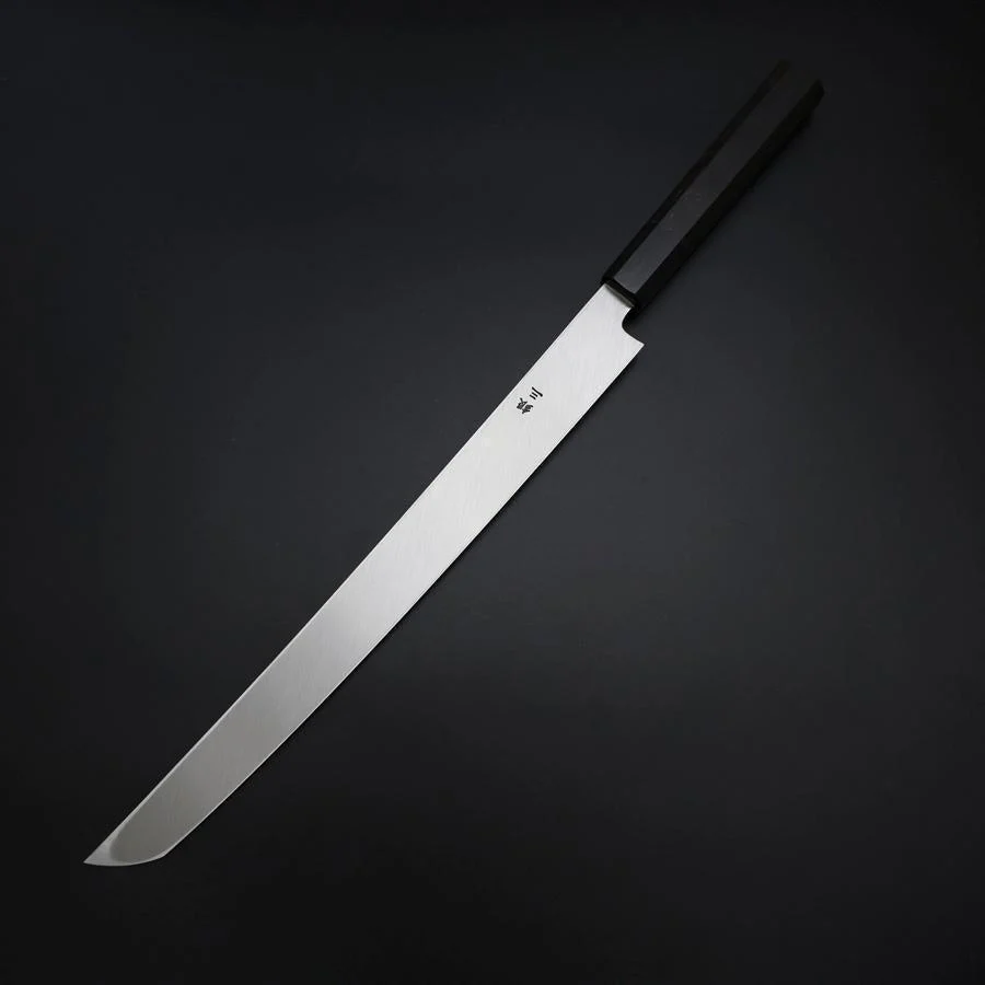 Sakimaru Takohiki Silver Steel #3 Kasumi Büffelhorn und Ebenholz Griff 300mm - Image 2