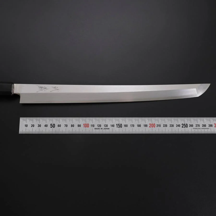 Sakimaru Takohiki Silver Steel #3 Kasumi Büffelhorn und Ebenholz Griff 300mm - Image 7