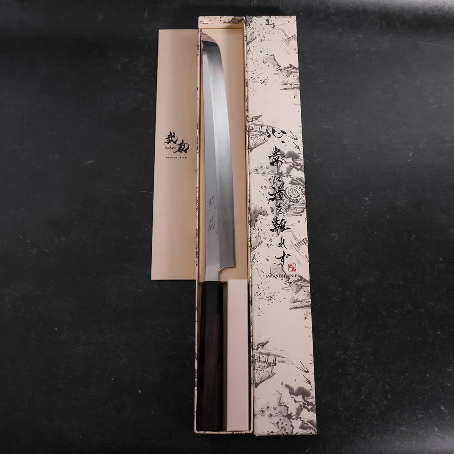 Sakimaru Takohiki VG-10 Kagami Büffelhorn und Ebenholz Griff 300mm - Image 8