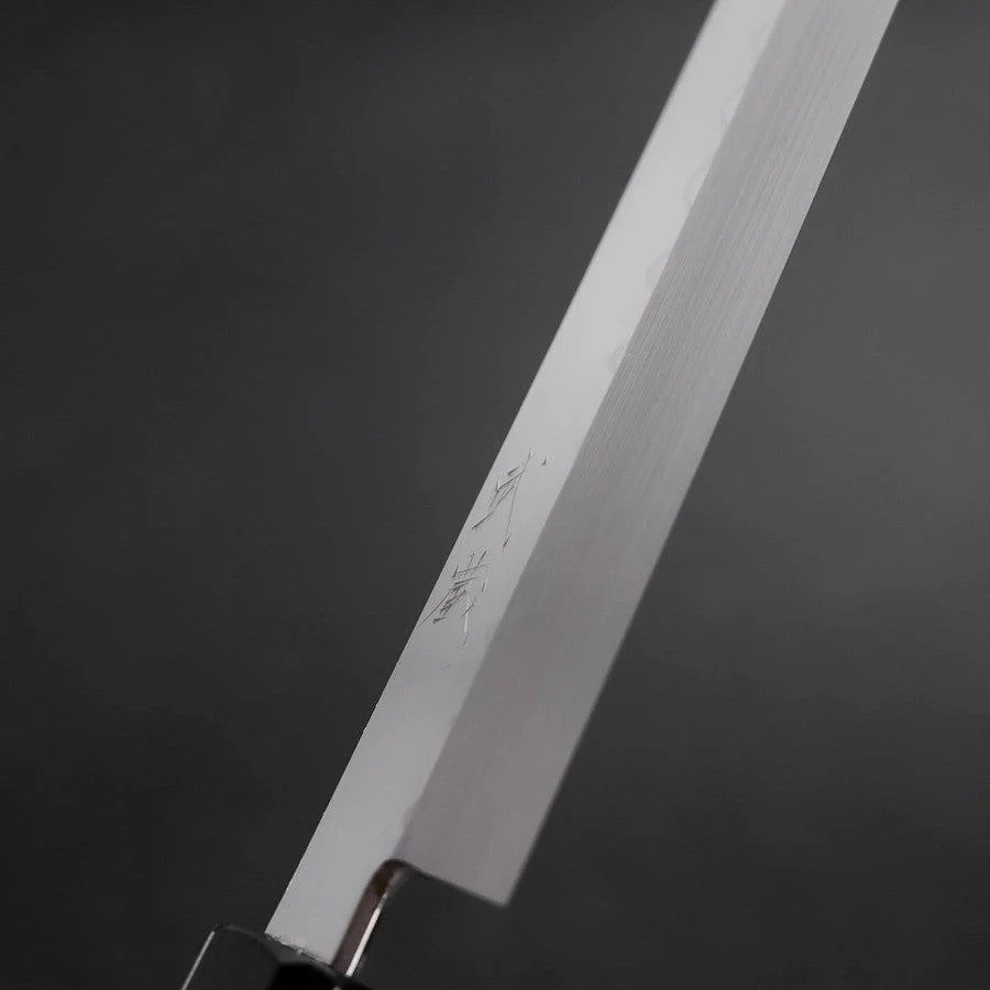 Sakimaru Takohiki White Steel #2 Honyaki Büffelhorn und Ebenholz Griff 300mm - Image 3