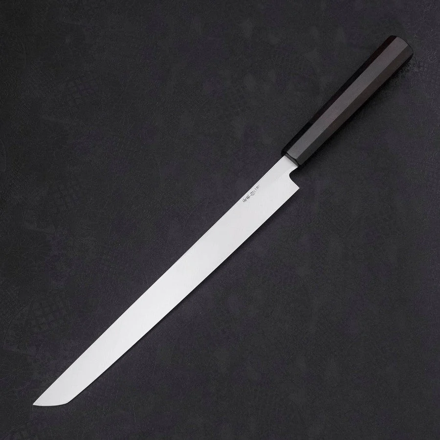 Sakimaru Takohiki White Steel #2 Kasumi Büffelhorn und Ebenholz Griff 270mm - Image 2