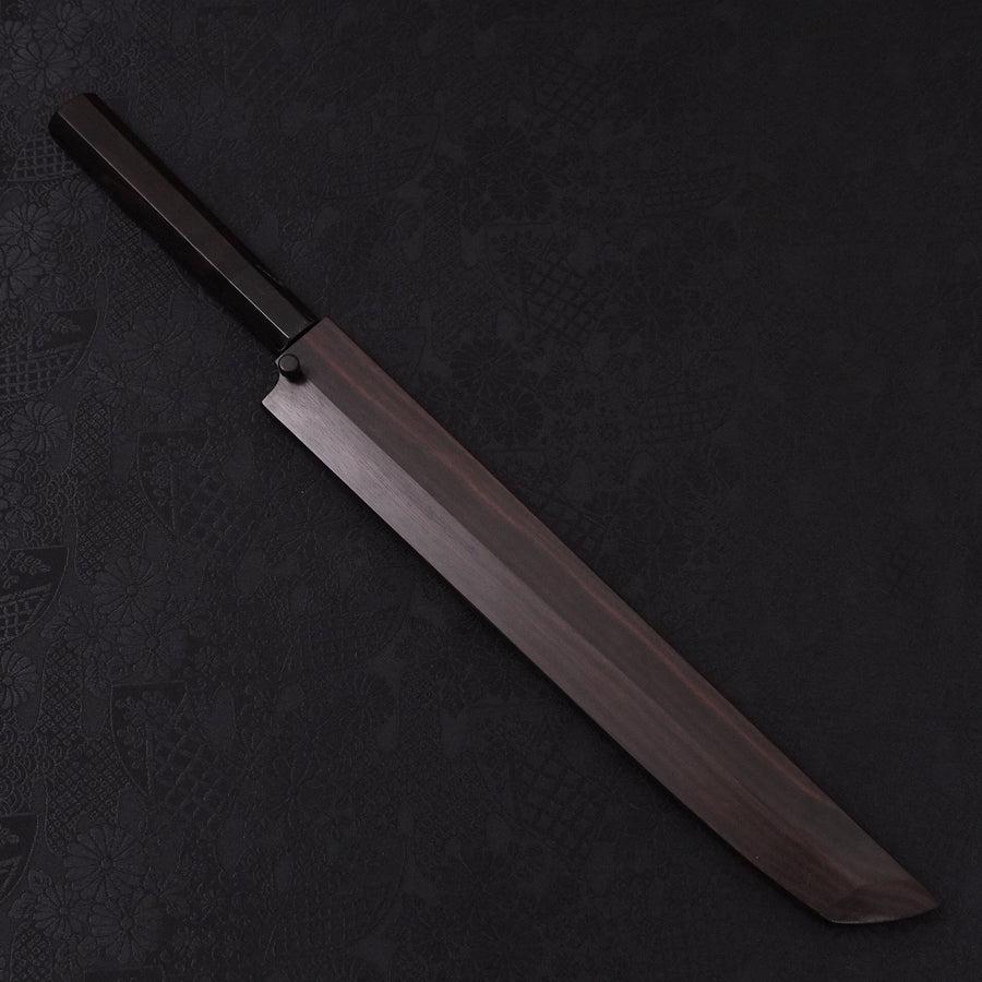 Sakimaru Takohiki White Steel #2 Mond-Fuji Sui-Honyaki Büffelhorn und Ebenholz Griff 270mm - Image 10