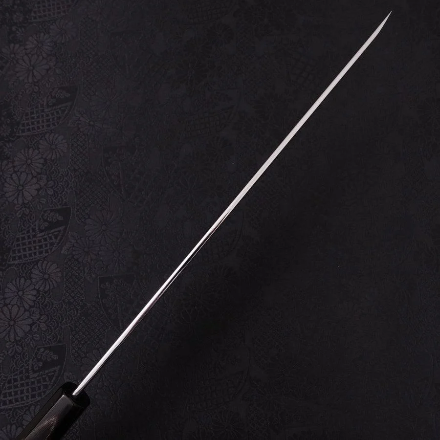 Sakimaru Takohiki White Steel #2 Mond-Fuji Sui-Honyaki Büffelhorn und Ebenholz Griff 270mm - Image 6