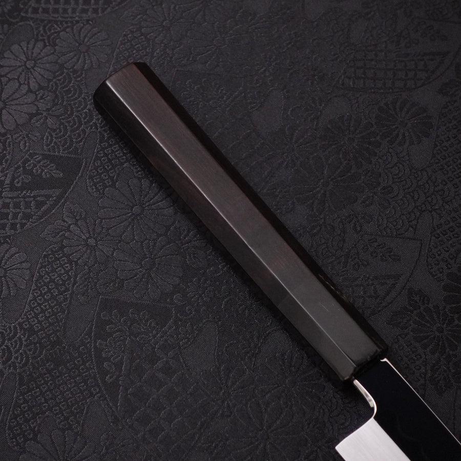 Sakimaru Takohiki White Steel #2 Mond-Fuji Sui-Honyaki Büffelhorn und Ebenholz Griff 270mm - Image 8