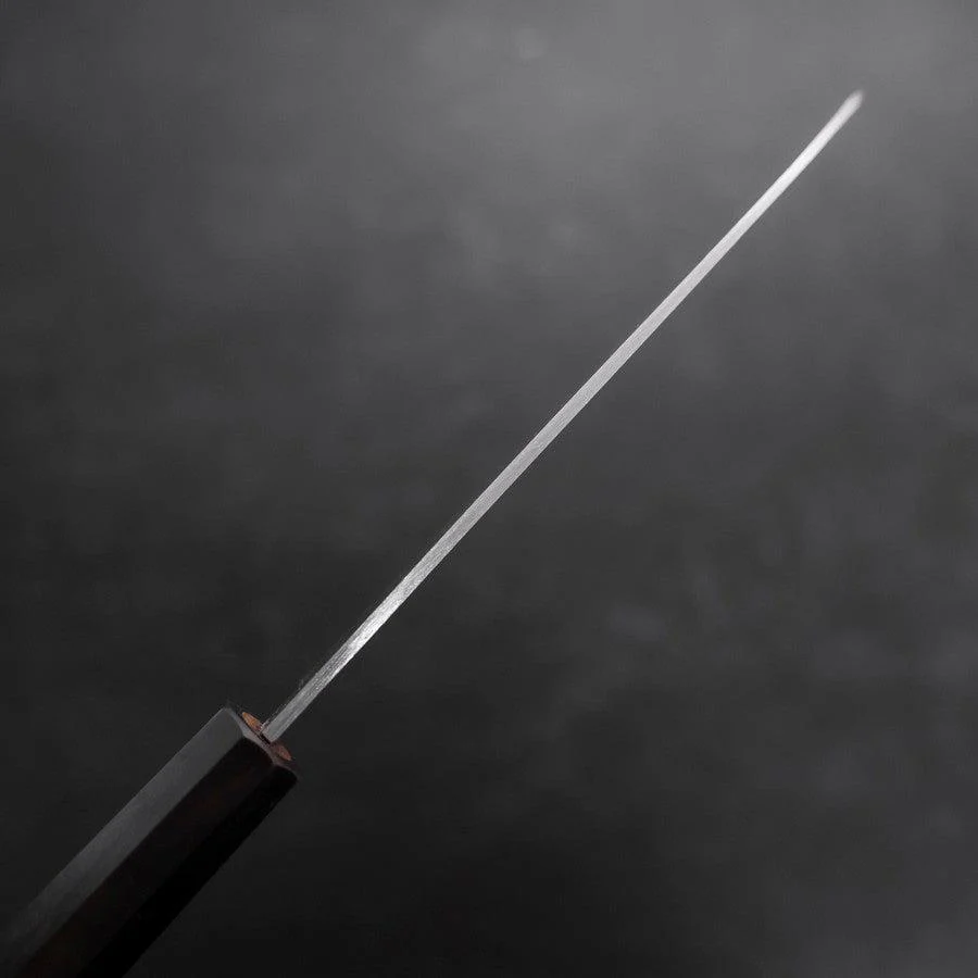 Santoku Aogami-Super Edelstahlummantelung Poliert Büffelhorn und Ebenholz Griff 140mm - Image 5