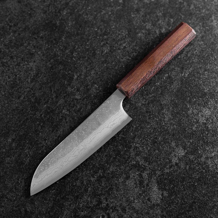 Santoku AUS-10 Nashiji Damast Wenge Griff 165mm - Image 2
