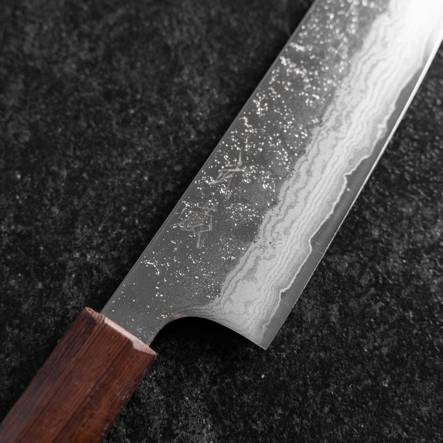 Santoku AUS-10 Nashiji Damast Wenge Griff 165mm - Image 3
