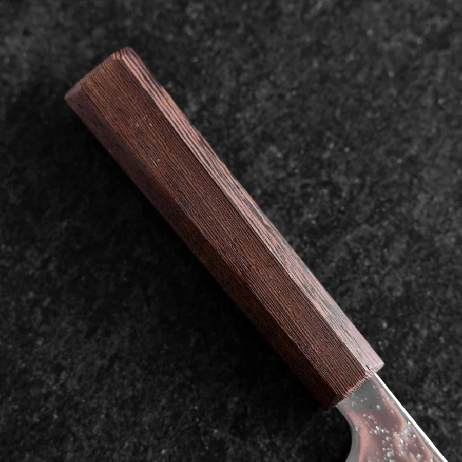 Santoku AUS-10 Nashiji Damast Wenge Griff 165mm - Image 6