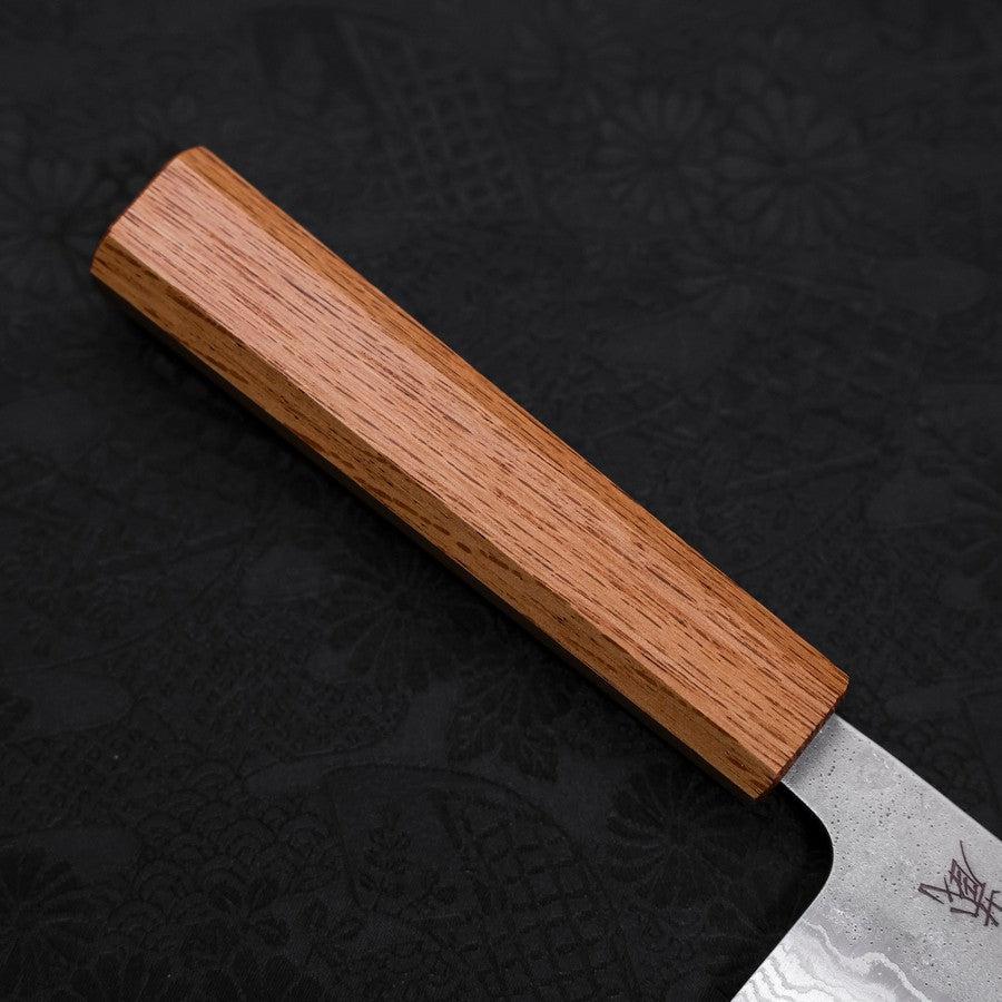 Santoku AUS-10 Nashiji Damast Eichenholz Griff 165mm - Image 6