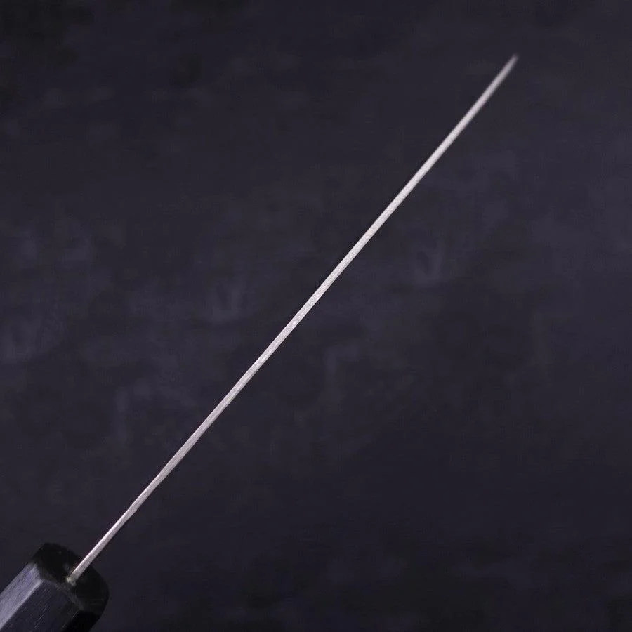 Santoku AUS-10 Nashiji Damast Dunkelblauer Urushi Griff 165mm - Image 5